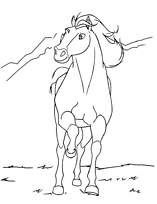 coloriage spirit trotte